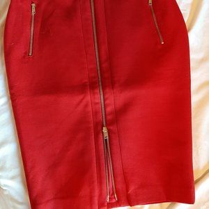 Ann Taylor Red Pencil Skirt